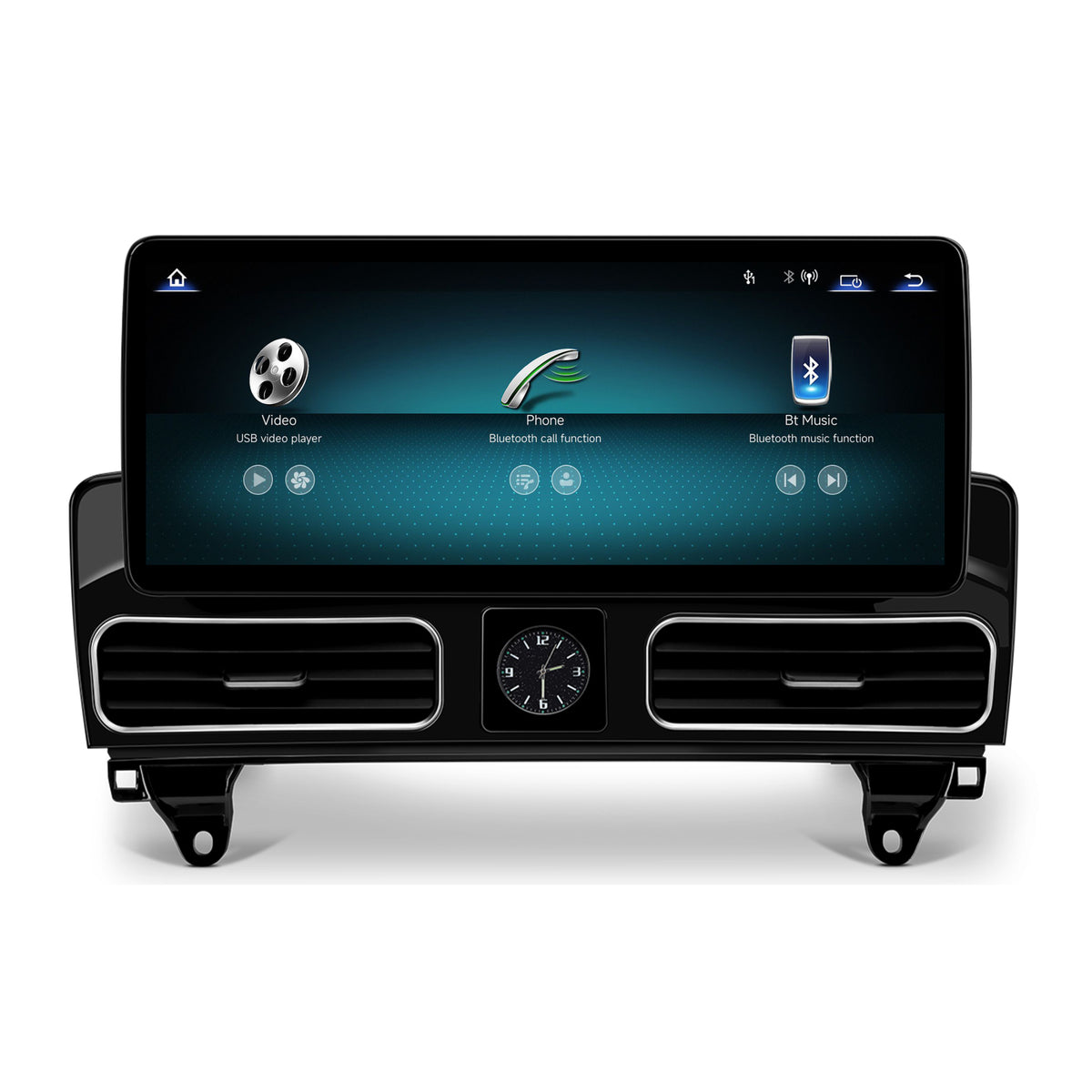 Navigatie Mercedes Benz ML/GL W166 X166 (2012-2015), Linux OS & OEM, NTG 4.5, CarPlay & Android Auto Wireless, MirrorLink, Camera AHD, 12.3 Inch - AD-BGMBLNX1245+AD-BGRKITMB016