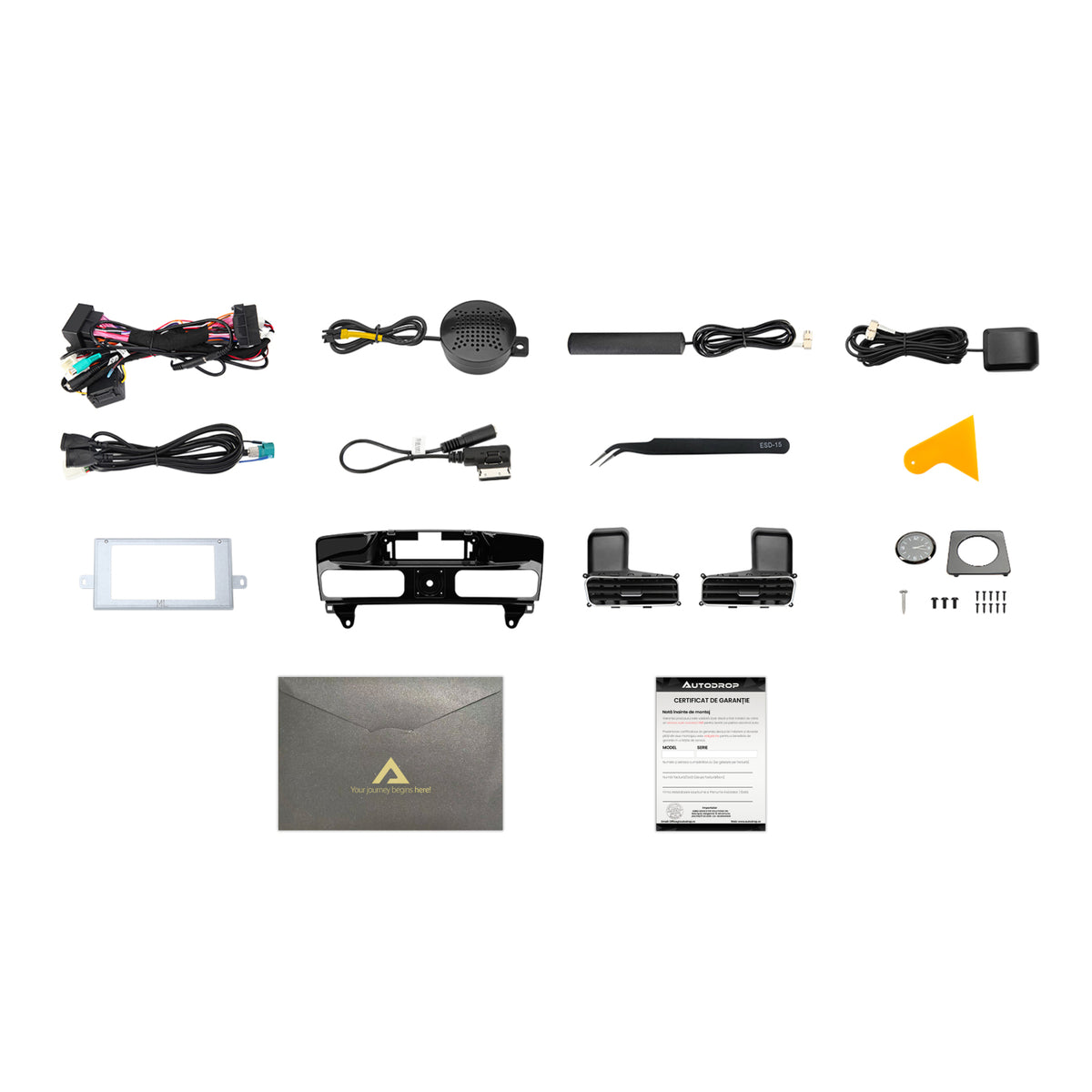 Navigatie Mercedes Benz ML/GL W166 X166 (2012-2015), Linux OS & OEM, NTG 4.5, CarPlay & Android Auto Wireless, MirrorLink, Camera AHD, 12.3 Inch - AD-BGMBLNX1245+AD-BGRKITMB016