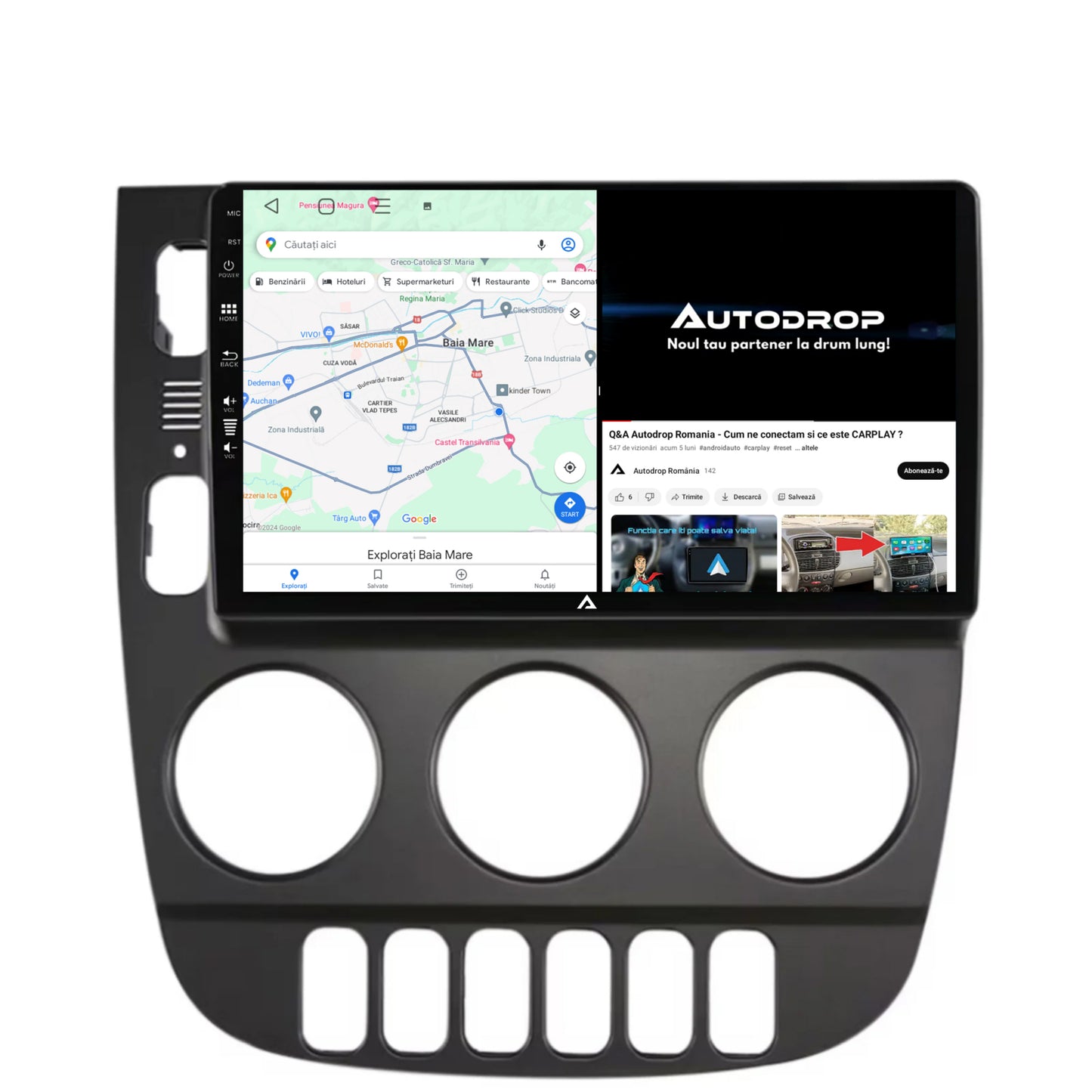 Navigatie Mercedes Benz ML W163 (1998-2005), Android, A-Octacore / 4GB RAM + 64GB ROM, 9 Inch - AD-BGRKIT405V3