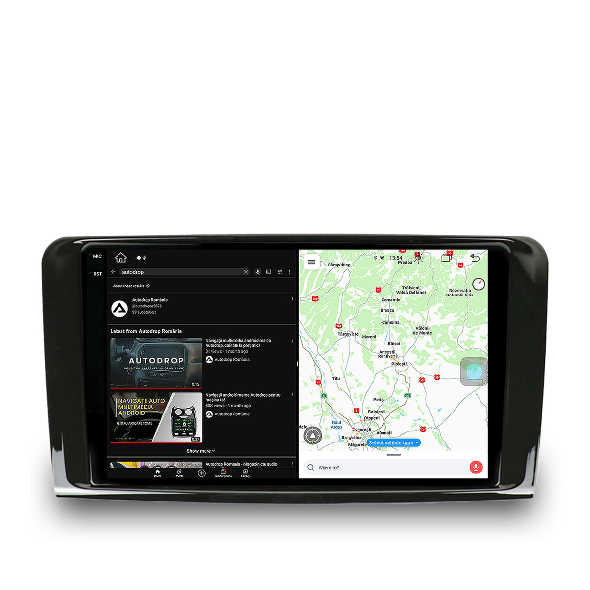 Navigatie Mercedes Benz ML W164 / GL X164, Android, X-Octacore / 8GB RAM + 256GB ROM, 9.5 Inch - AD-BGX9008+AD-BGRKIT405
