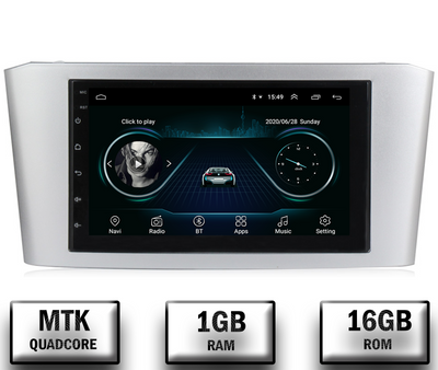 Navigatie Toyota Avensis (2004-2008), Android, P-Quadcore / 1GB RAM + 16GB ROM, 7 INCH - AD-BGP1001+AD-BGRTO1252DIN