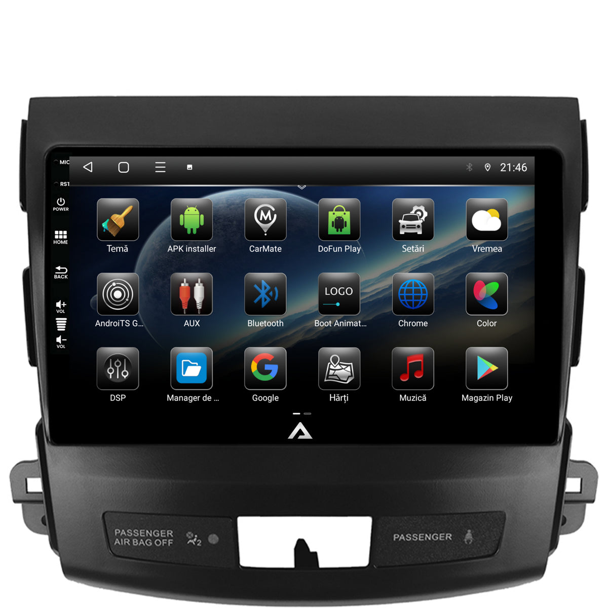 Navigatie Mitstubishi Outlander / Peugeot 4007 / Citroen C-Crosser, Android, P-Octacore / 2GB RAM + 32GB ROM, 9 Inch - AD-BGP9002+AD-BGRKIT276