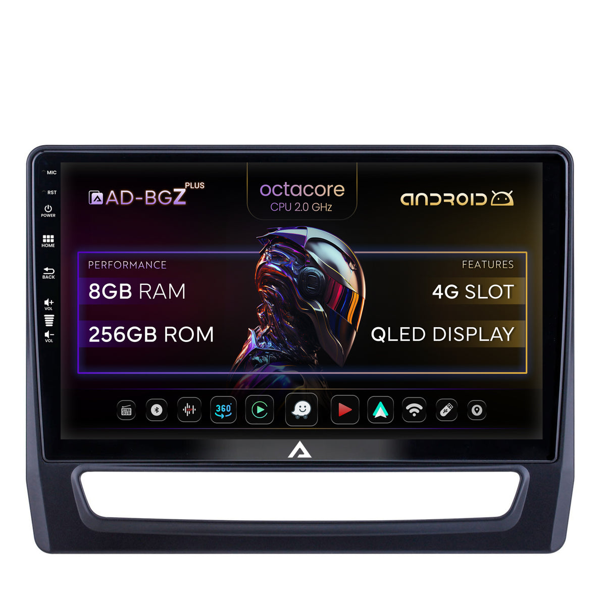 Navigatie Mitsubishi ASX (2019+), Android, Z-Octacore / 8GB RAM + 256GB ROM, 10.1 Inch - AD-BGZ10008+AD-BGRKIT267V4