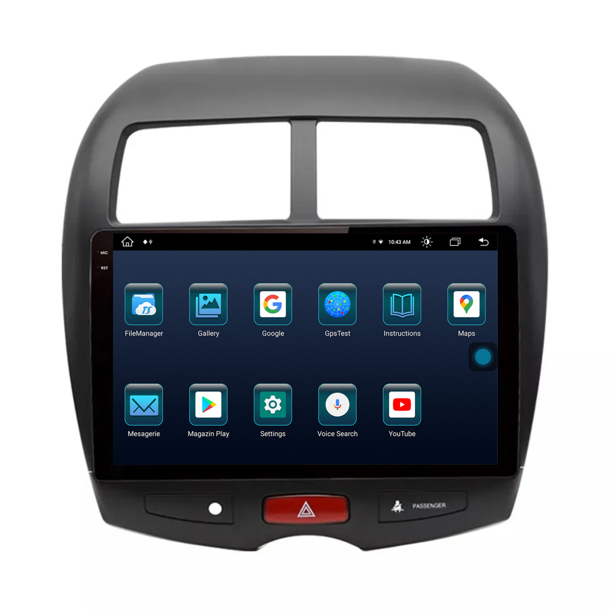 Navigatie Mitsubishi ASX / Peugeot 4008 (2010-2018), Android, X-Octacore / 8GB RAM + 256GB ROM, 10.36 Inch - AD-BGX10008+AD-BGRKIT267