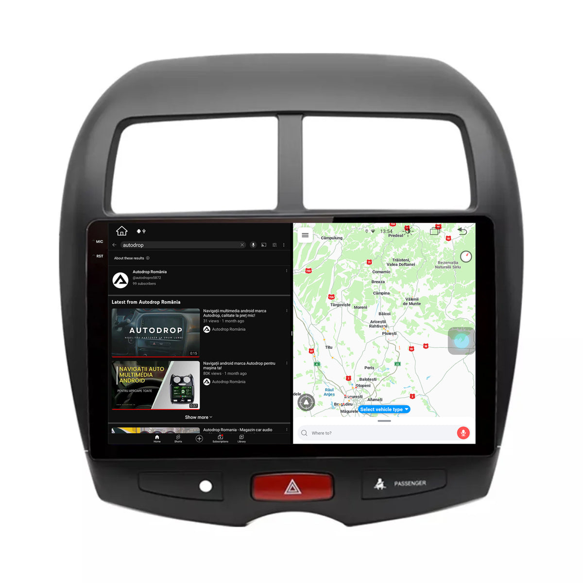Navigatie Mitsubishi ASX / Peugeot 4008 (2010-2018), Android, X-Octacore / 8GB RAM + 256GB ROM, 10.36 Inch - AD-BGX10008+AD-BGRKIT267