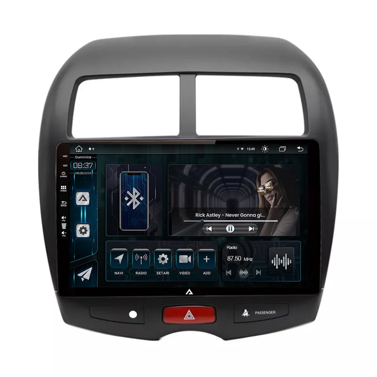 Navigatie Mitsubishi ASX / Peugeot 4008 (2010-2018), Android, Z-Octacore / 8GB RAM + 256GB ROM, 10.1 Inch - AD-BGZ10008+AD-BGRKIT267