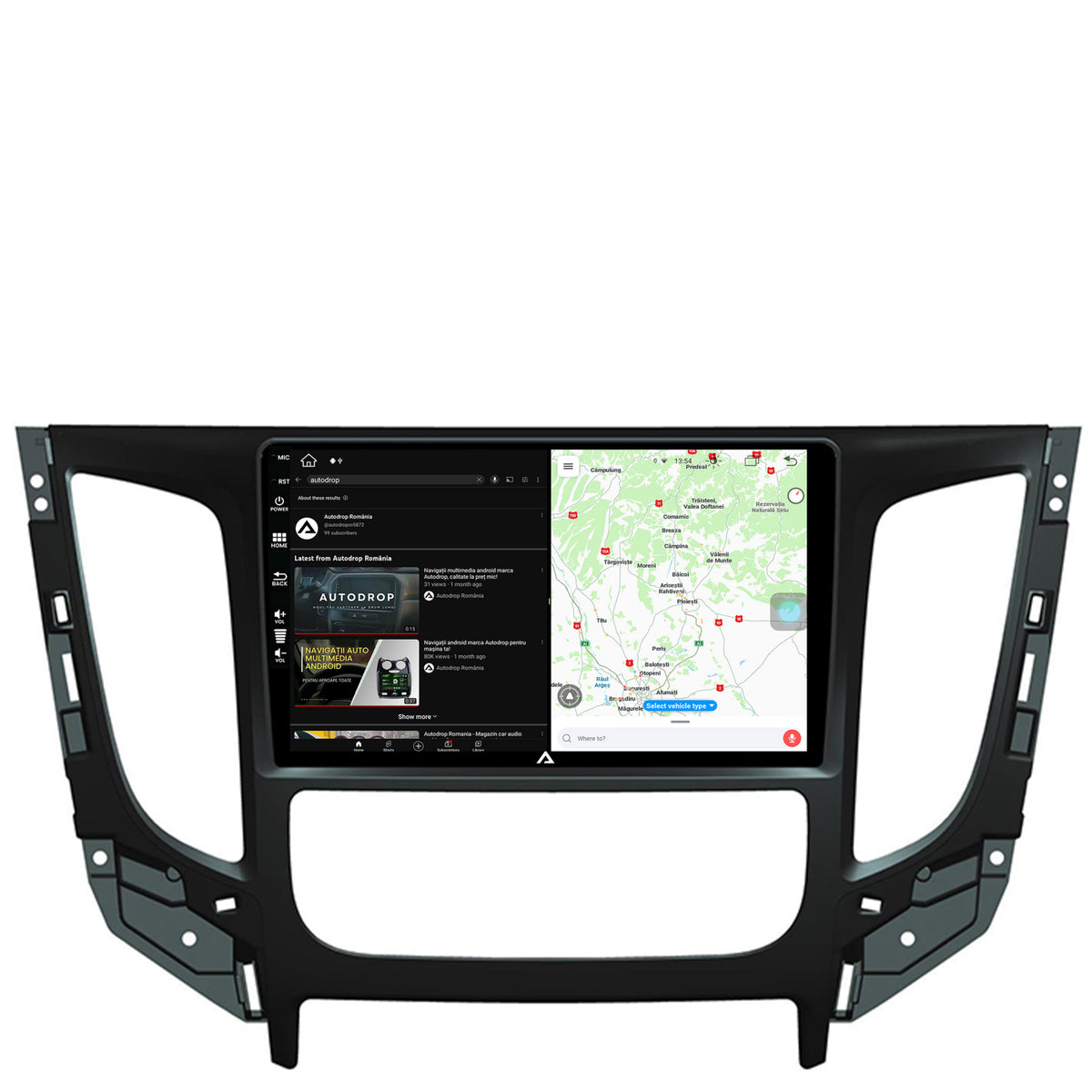 Navigatie Mitsubishi L200 (2014-2020), Android, Z-Octacore / 8GB RAM + 256GB ROM, 9 Inch - AD-BGZ9008+AD-BGRKIT274