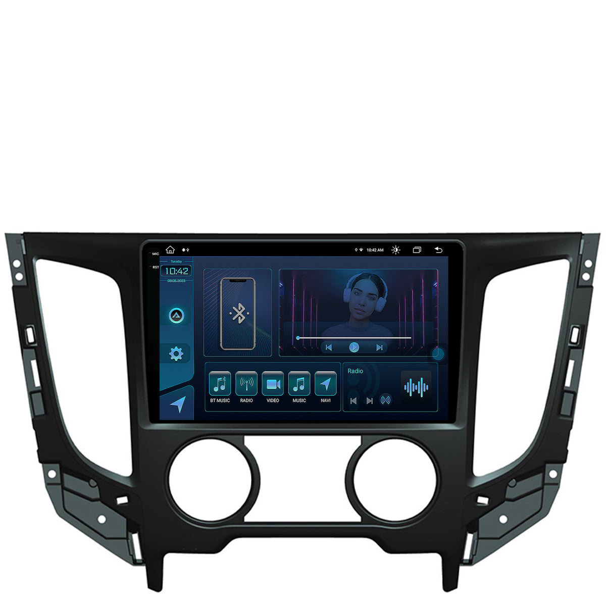 Navigatie Mitsubishi L200 (2014-2020), Android, X-Octacore / 8GB RAM + 256GB ROM, 9.5 Inch - AD-BGX9008+AD-BGRKIT273