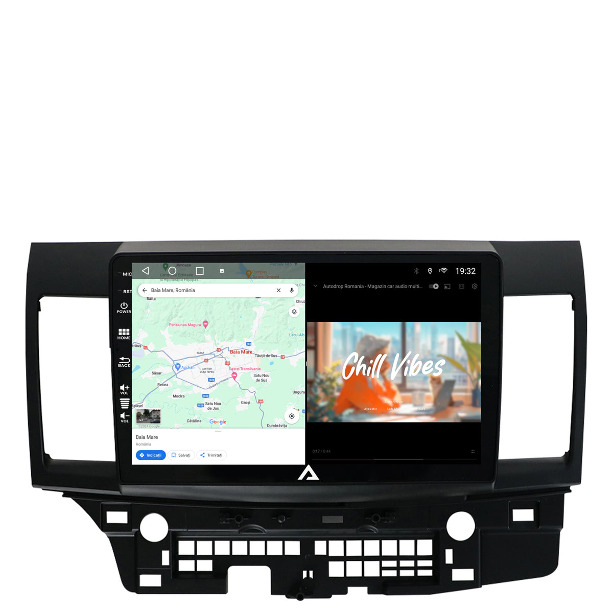 Navigatie Mitsubishi Lancer (2007-2016), Android, A-Octacore / 4GB RAM + 64GB ROM, 10.1 Inch - AD-BGA10004+AD-BGRKIT269