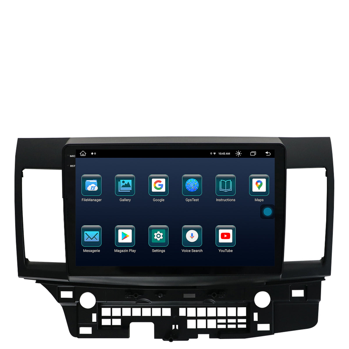 Navigatie Mitsubishi Lancer (2007-2016), Android, X-Octacore / 8GB RAM + 256GB ROM, 10.36 Inch - AD-BGX10008+AD-BGRKIT269