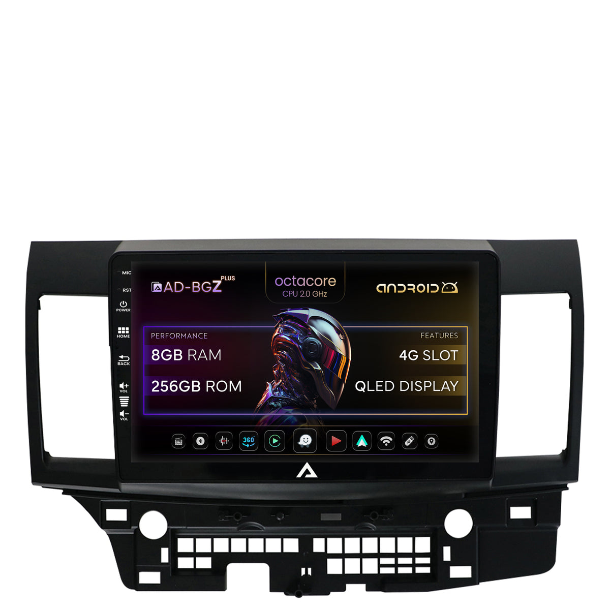 Navigatie Mitsubishi Lancer (2007-2016), Android, Z-Octacore / 8GB RAM + 256GB ROM, 10.1 Inch - AD-BGZ10008+AD-BGRKIT269