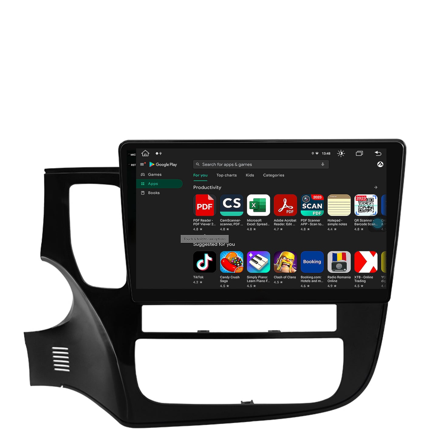 Navigatie Mitsubishi Outlander (2013-2020), Android, V-Octacore / 4GB RAM + 64GB ROM, 10.36 Inch - AD-BGV10004+AD-BGRKIT268