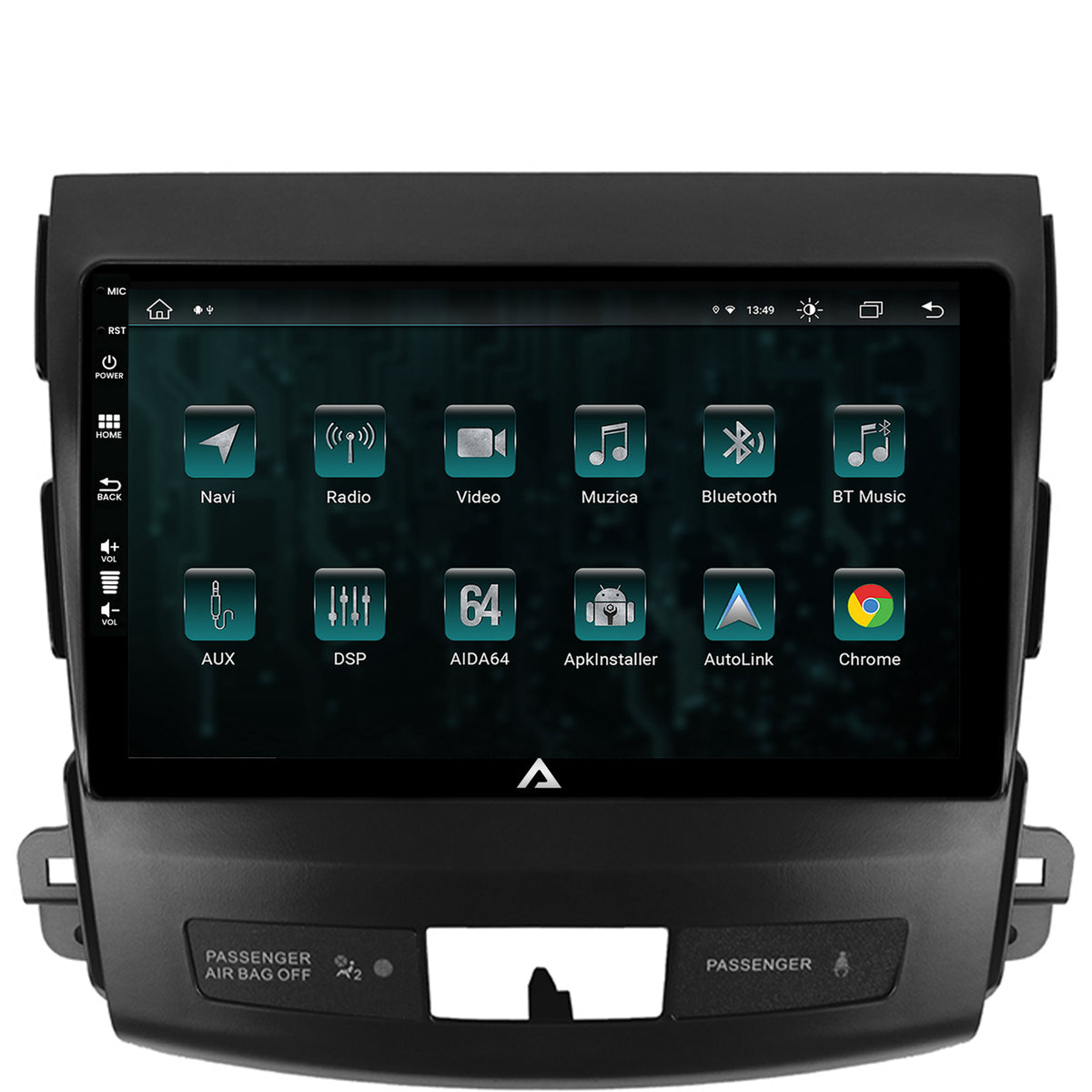 Navigatie Mitsubishi Outlander / Peugeot 4007 / Citron C-Crosser, Android, Z-Octacore / 8GB RAM + 256GB ROM, 9 Inch - AD-BGZ9008+AD-BGRKIT276