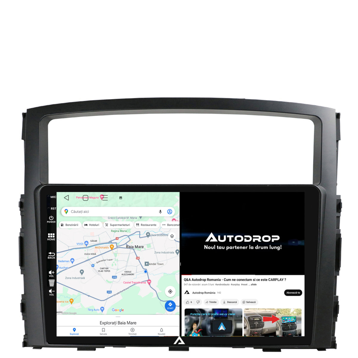 Navigatie Mitsubishi Pajero (2006-2014), Android, E-Octacore / 2GB RAM + 32GB ROM, 9 Inch - AD-BGE9002+AD-BGRKIT271