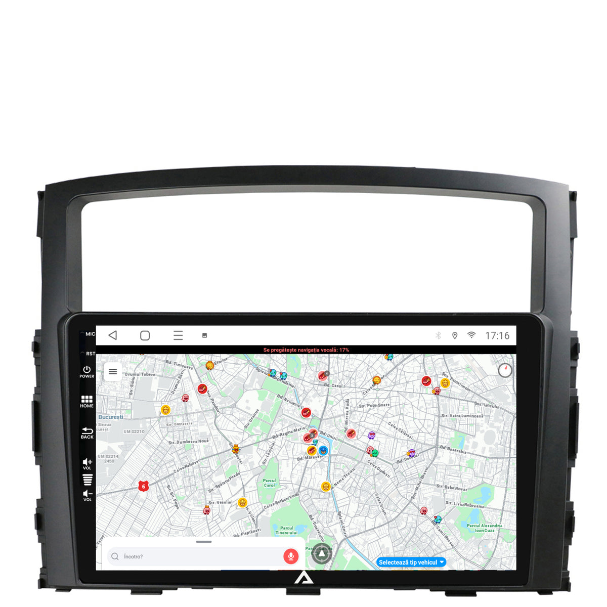 Navigatie Mitsubishi Pajero (2006-2014), Android, E-Octacore / 2GB RAM + 32GB ROM, 9 Inch - AD-BGE9002+AD-BGRKIT271