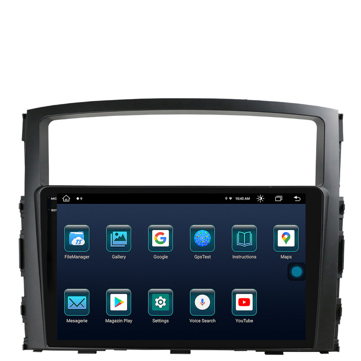 Navigatie Mitsubishi Pajero (2006-2014), Android, X-Octacore / 8GB RAM + 256GB ROM, 9.5 Inch - AD-BGX9008+AD-BGRKIT271