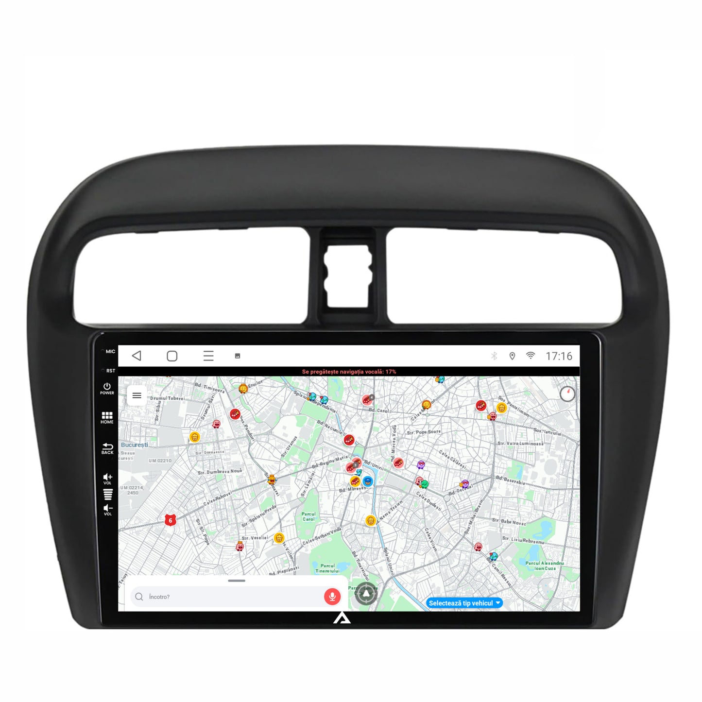 Navigatie Mitsubishi Space Star / Mirage / Attrage, Android, P-Octacore / 2GB RAM + 32GB ROM, 9 Inch - AD-BGP9002+AD-BGRKIT267V3