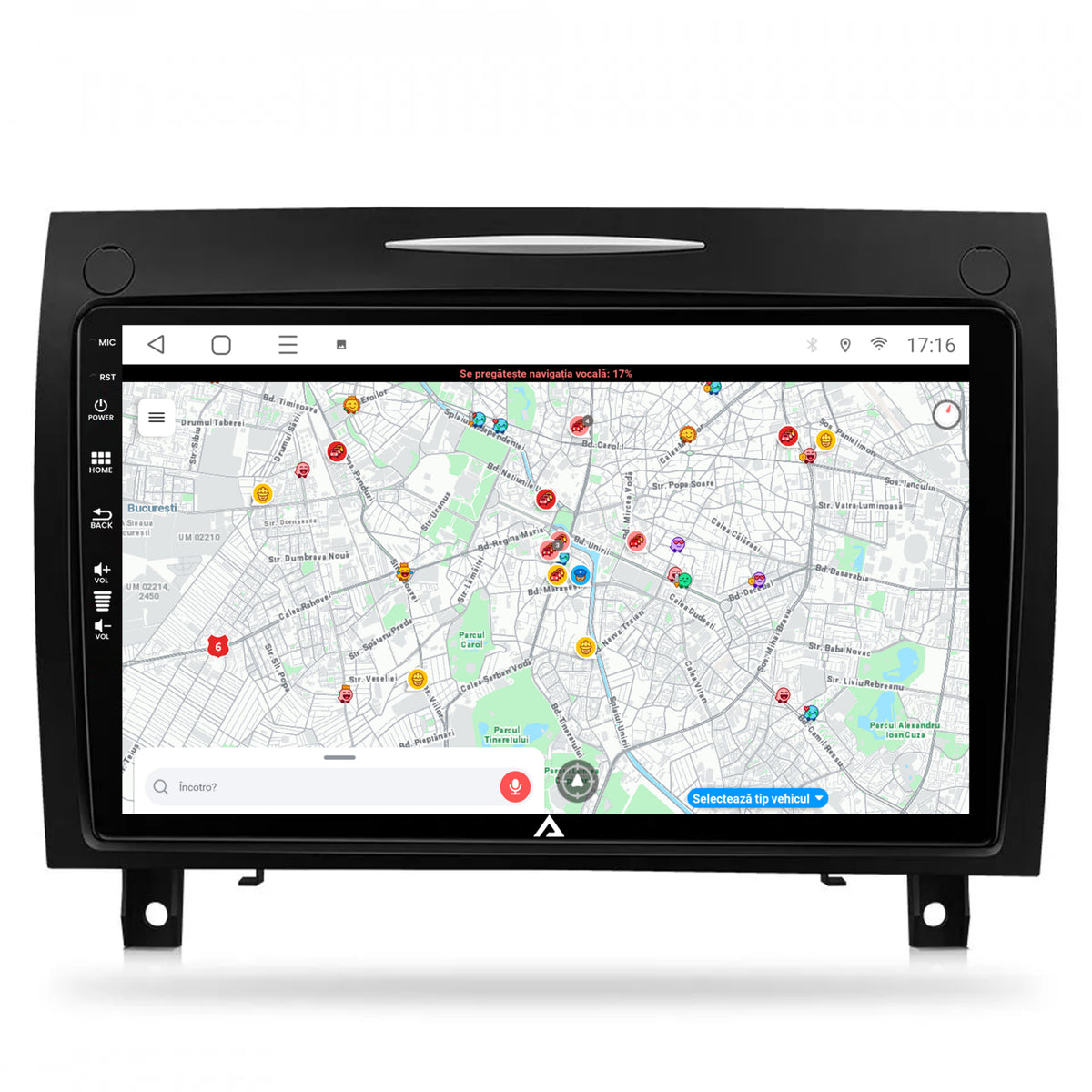 Navigatie Navigatie Benz SLK (2006-2010), Android, A-Octacore / 4GB RAM + 64GB ROM, 9 Inch - AD-BGA9004+AD-BGRKIT406V2