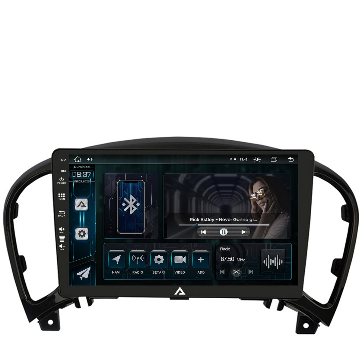 Navigatie Nissan Juke (2010-2019), Android, Z-Octacore / 8GB RAM + 256GB ROM, 9 Inch - AD-BGZ9008+AD-BGRKIT168
