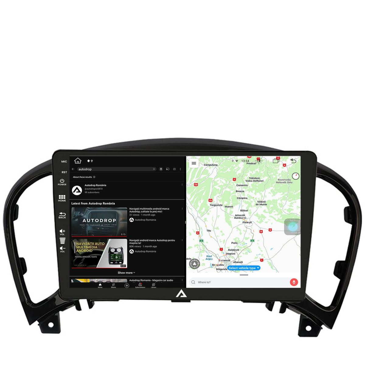 Navigatie Nissan Juke (2010-2019), Android, Z-Octacore / 8GB RAM + 256GB ROM, 9 Inch - AD-BGZ9008+AD-BGRKIT168