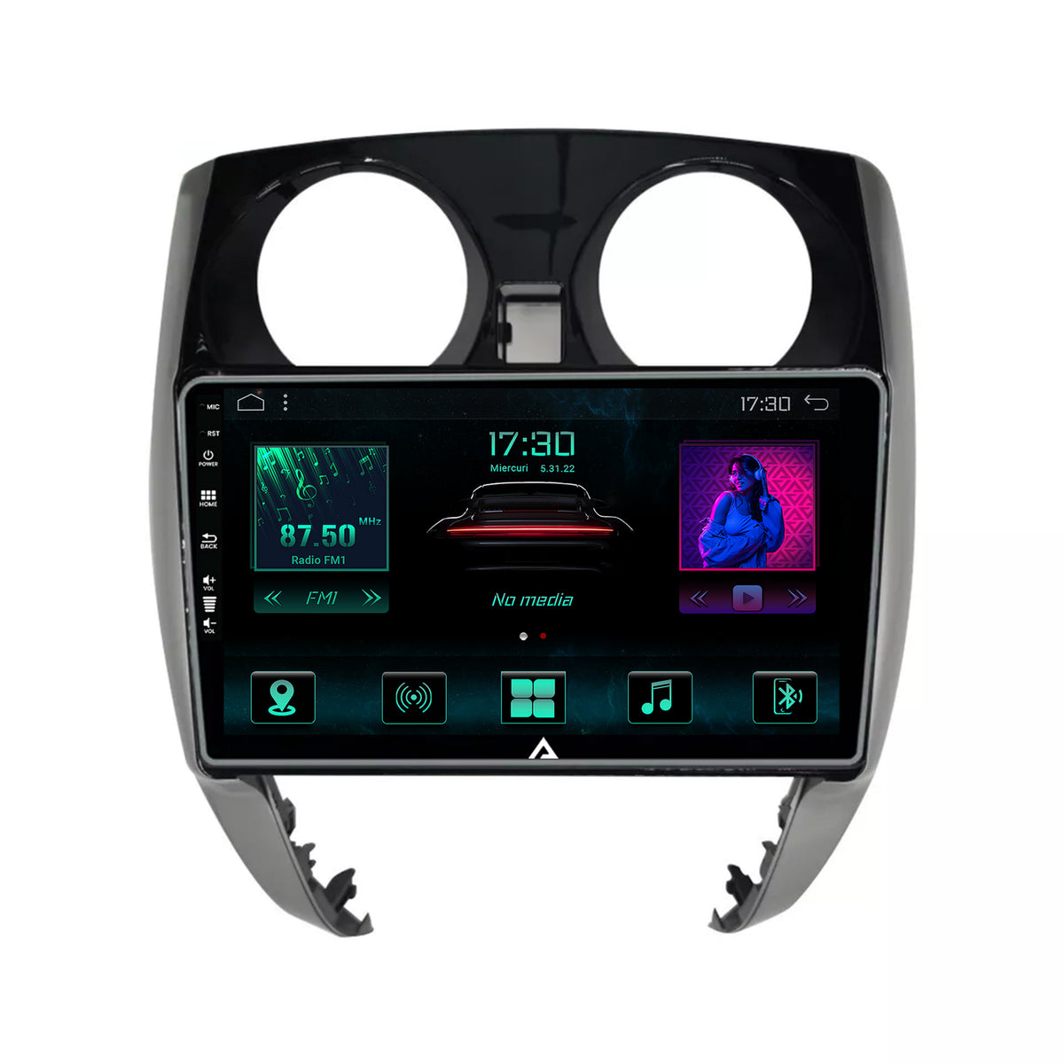 Navigatie Nissan Note (2012-2019), Android, A-Octacore / 4GB RAM + 64GB ROM, 10.1 Inch - AD-BGA10004+AD-BGRKIT167