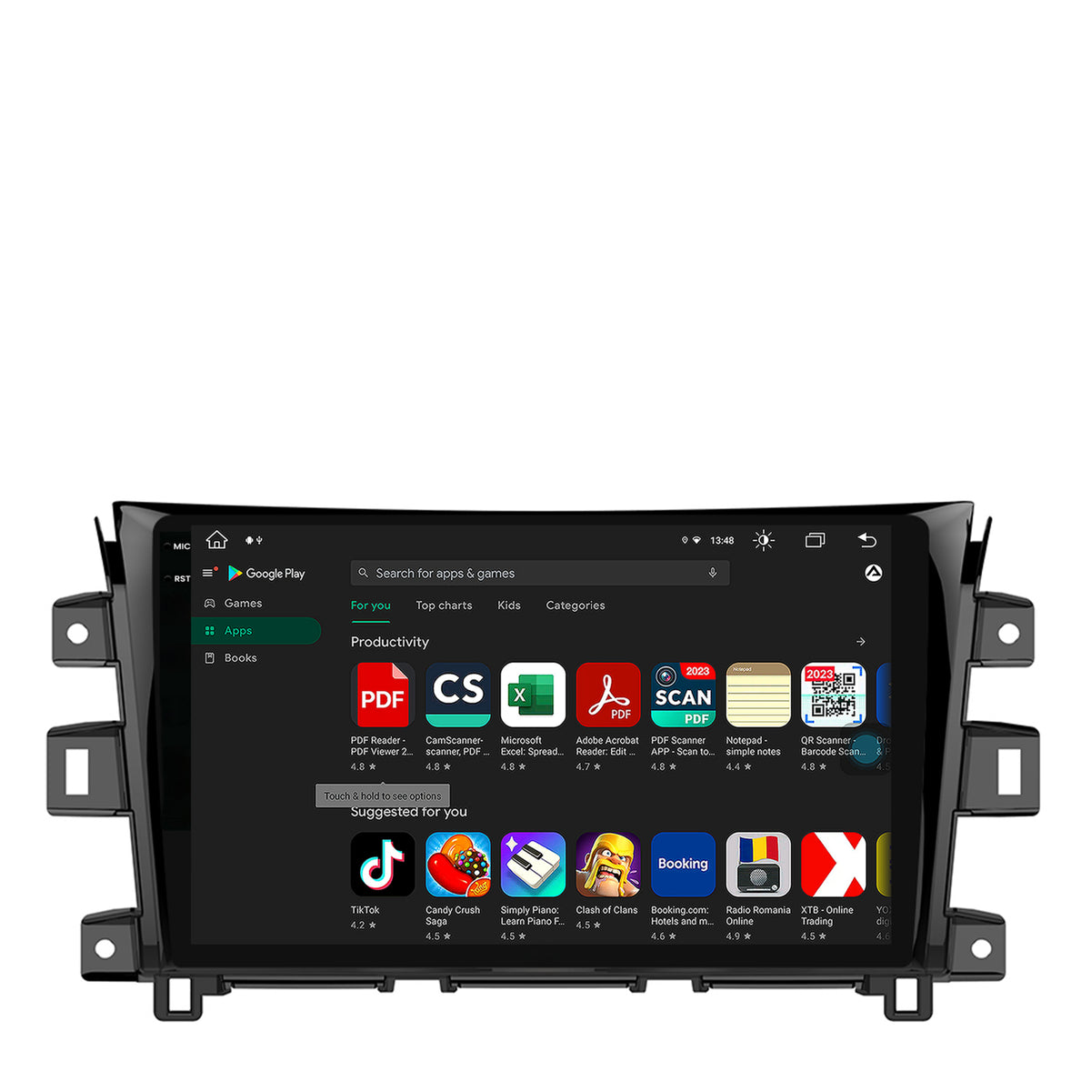 Navigatie Nissan Navara (2015+), Android, V-Octacore / 4GB RAM + 64GB ROM, 10.36 Inch - AD-BGV10004+AD-BGRKIT163