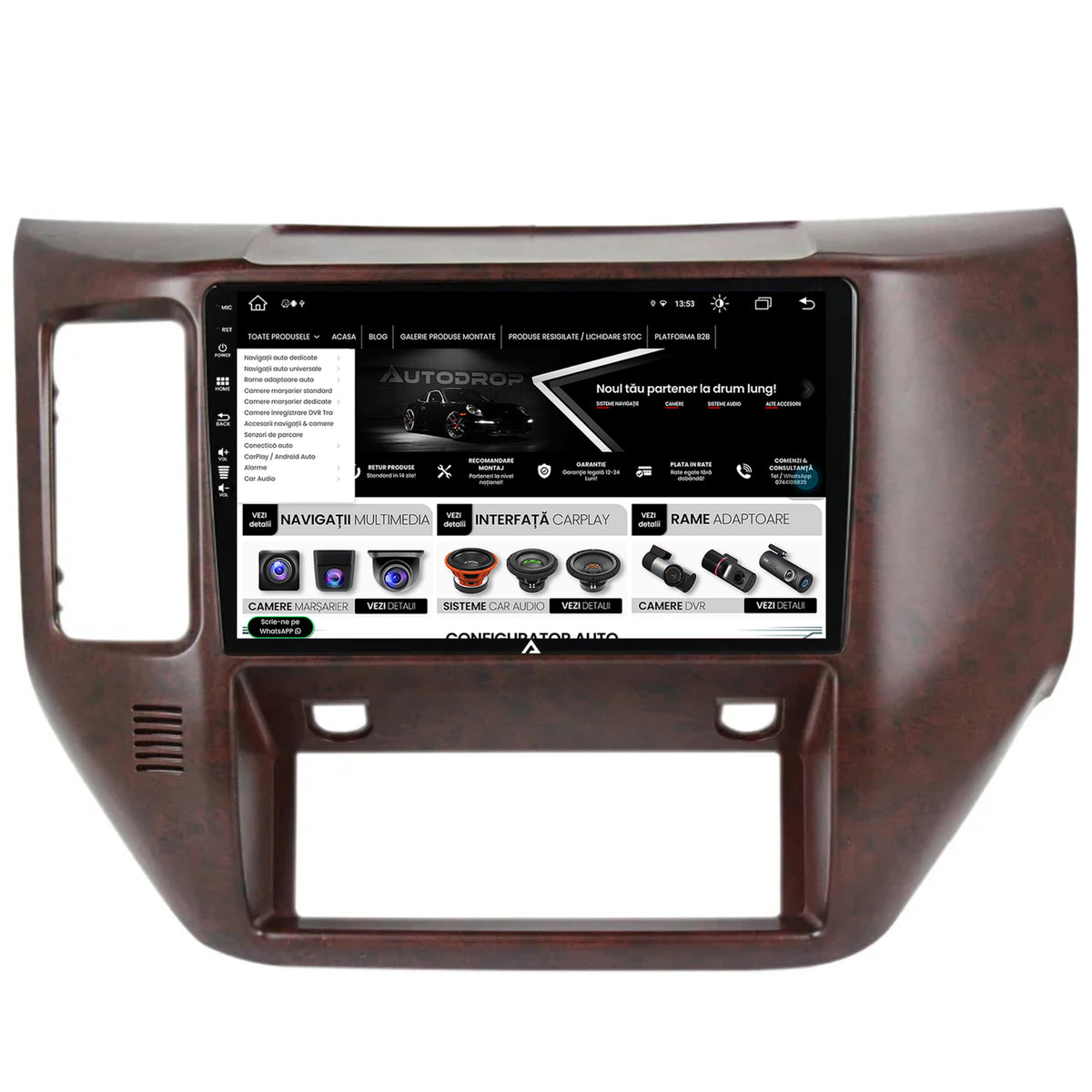 Navigatie Nissan Patrol (2004-2012), Android, Z-Octacore / 8GB RAM + 256GB ROM, 9 Inch - AD-BGZ9008+AD-BGRKIT166V3