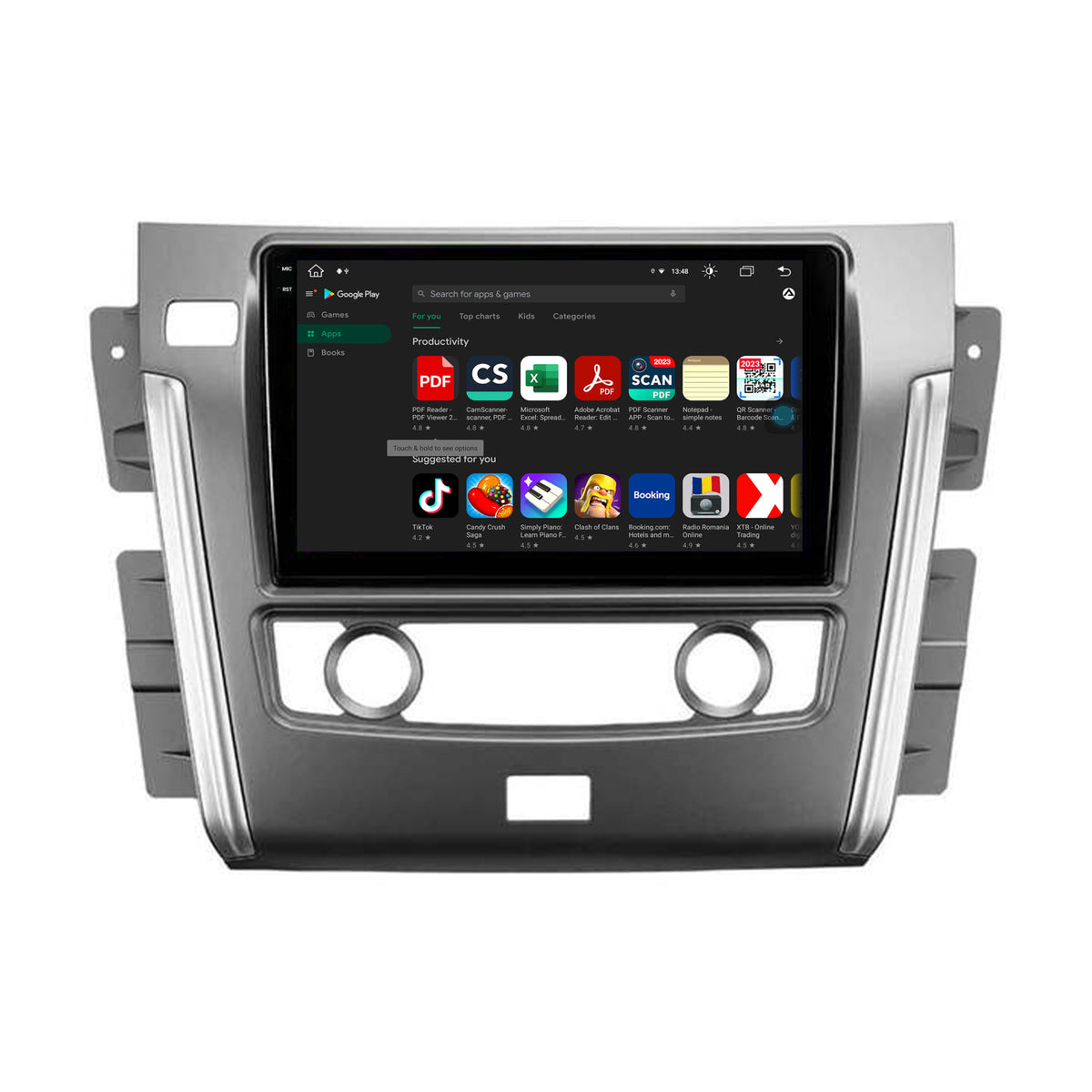 Navigatie Nissan Patrol (2012-2020), Android, X-Octacore / 8GB RAM + 256GB ROM, 10.36 Inch - AD-BGX10008+AD-BGRKIT164
