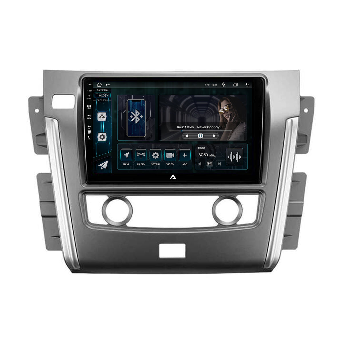 Navigatie Nissan Patrol (2012-2020), Android, Z-Octacore / 8GB RAM + 256GB ROM, 10.1 Inch - AD-BGZ10008+AD-BGRKIT164