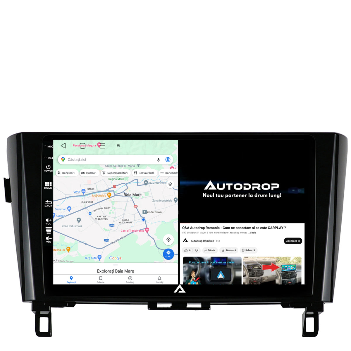 Navigatie Nissan Qashqai / X-trail (2013-2020), Android, P-Octacore / 2GB RAM + 32GB ROM, 10.1 Inch - AD-BGP10002+AD-BGRKIT162