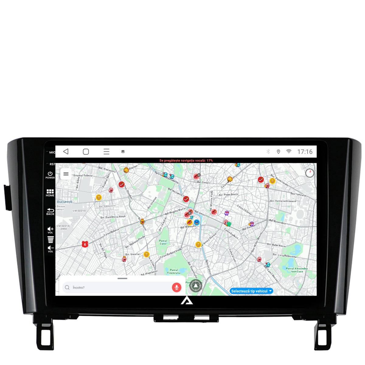 Navigatie Nissan Qashqai / X-trail (2013-2020), Android, P-Octacore / 2GB RAM + 32GB ROM, 10.1 Inch - AD-BGP10002+AD-BGRKIT162