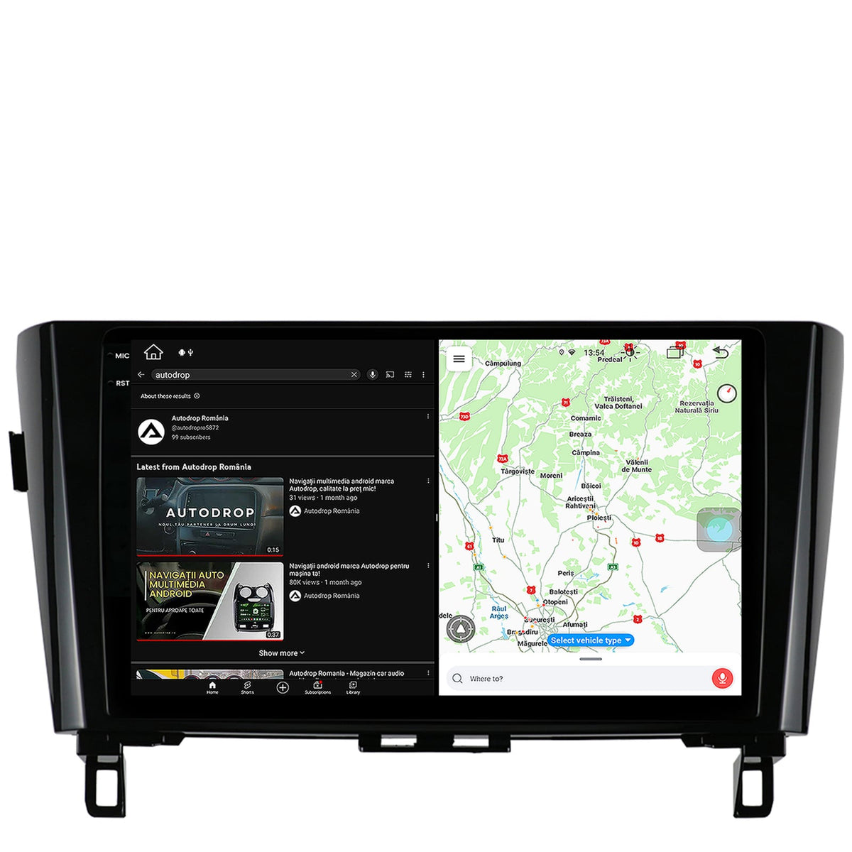 Navigatie Nissan Qashqai / X-Trail (2013+), Android, X-Octacore / 8GB RAM + 256GB ROM, 10.36 Inch - AD-BGX10008+AD-BGRKIT162