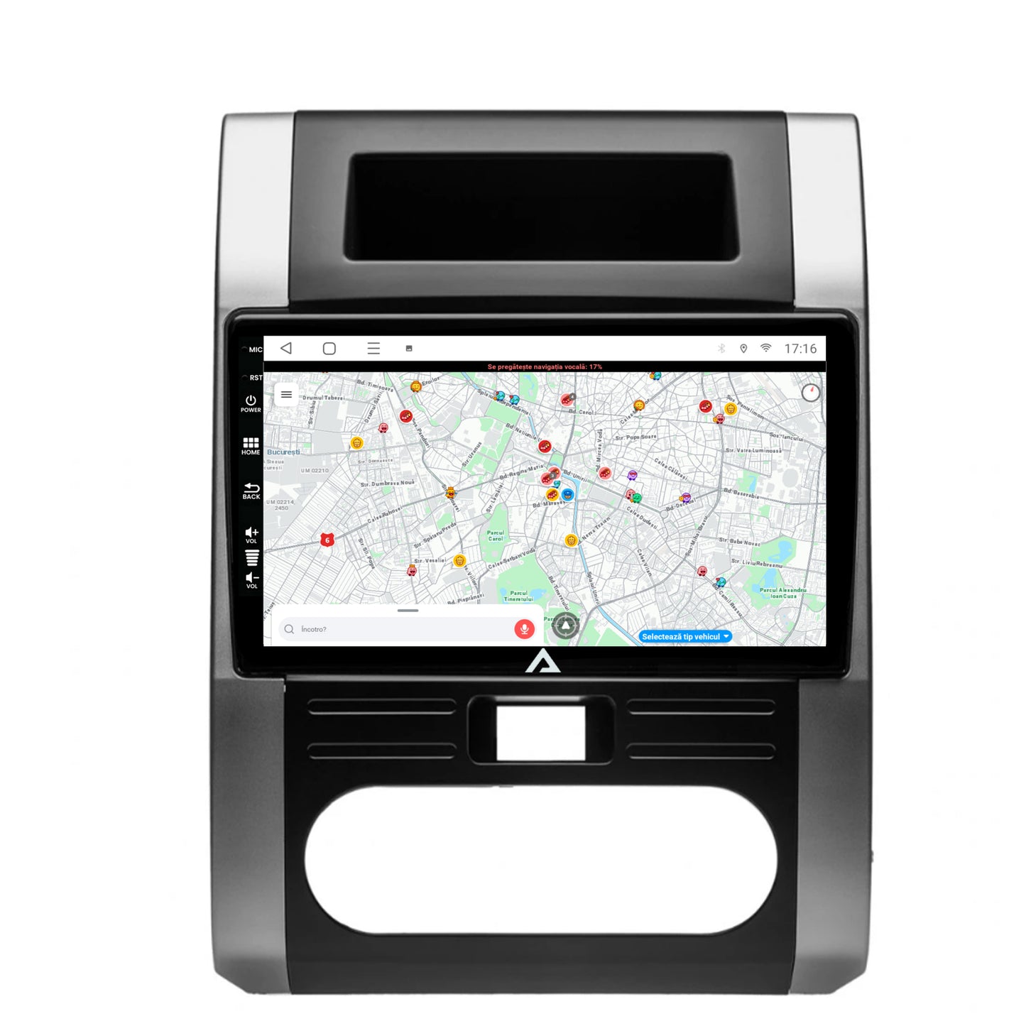 Navigatie Nissan X-Trail (2007-2015), Android, E-Octacore / 2GB RAM + 32GB ROM, 10.1 Inch - AD-BGE10002+AD-BGRKIT160