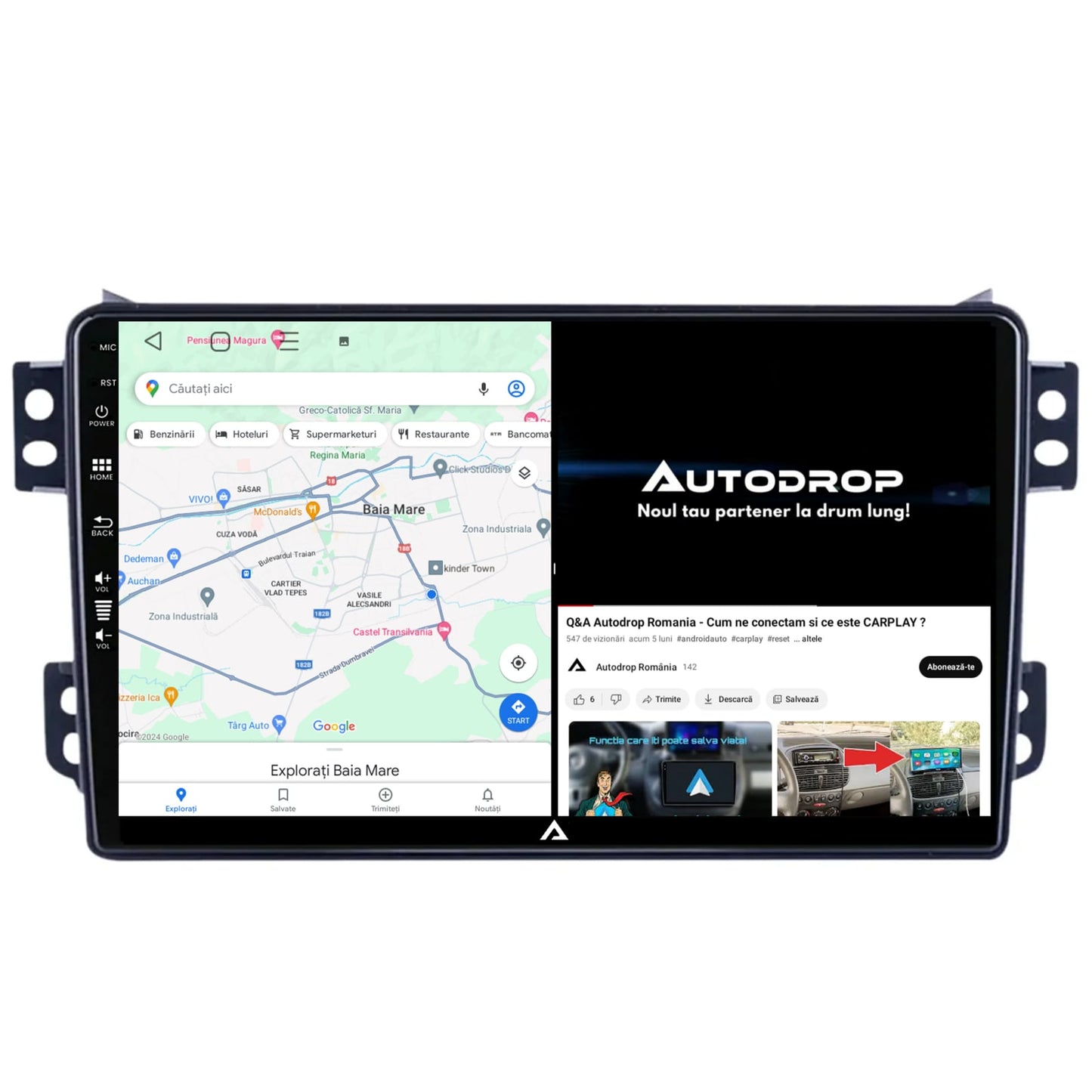 Navigatie Opel Agila / Suzuki Splash (2007-2014), Android, E-Octacore / 2GB RAM + 32GB ROM, 9 Inch - AD-BGE9002+AD-BGRKIT388V2