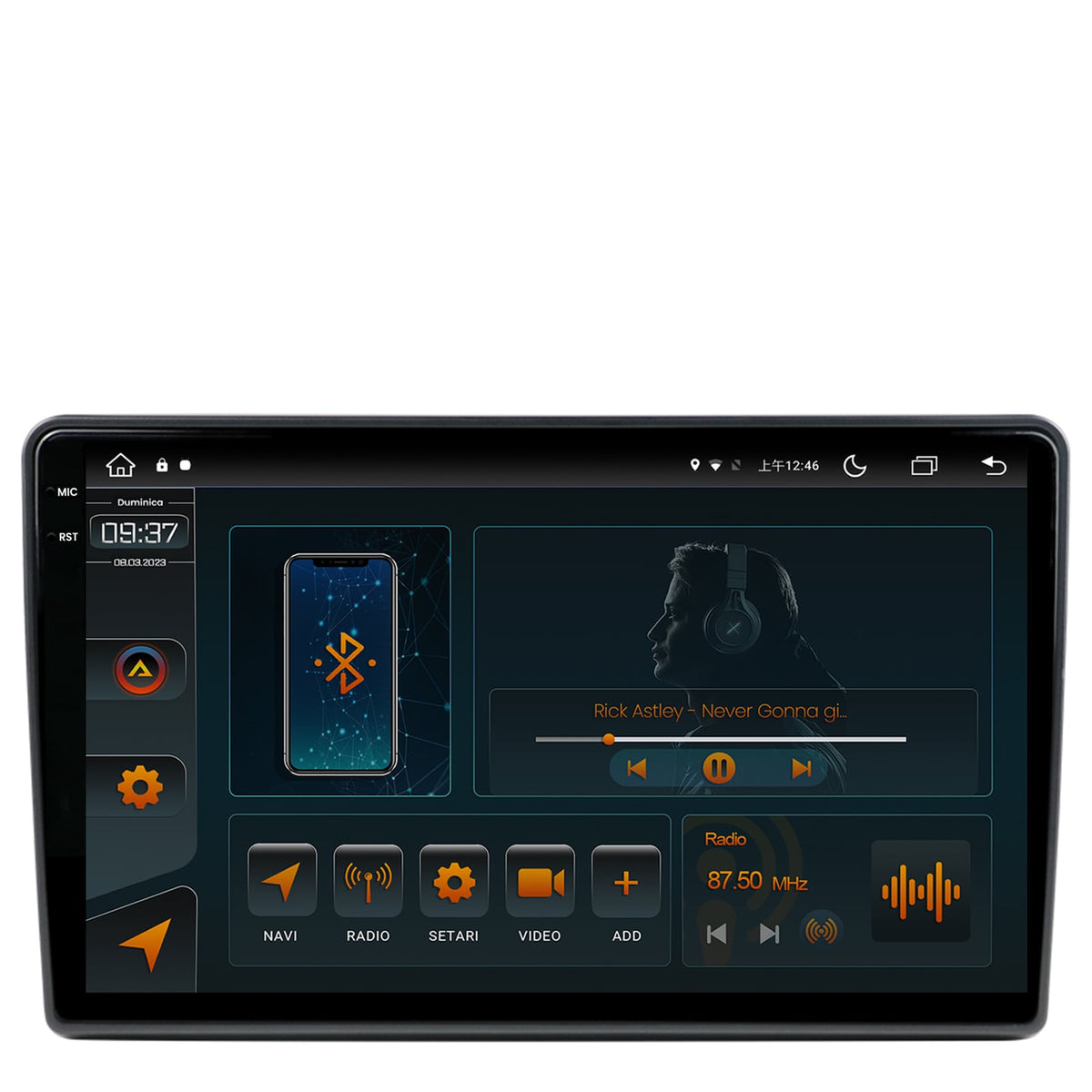 Navigatie Opel, Android, V-Octacore / 4GB RAM + 64GB ROM, 9.5 Inch - AD-BGV9004+AD-BGRKIT388