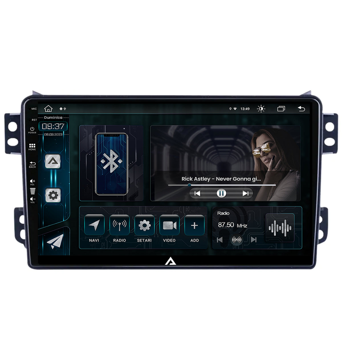 Navigatie Opel Agila / Suzuki Splash (2007-2014), Android, Z-Octacore / 8GB RAM + 256GB ROM, 9 Inch - AD-BGZ9008+AD-BGRKIT388V2