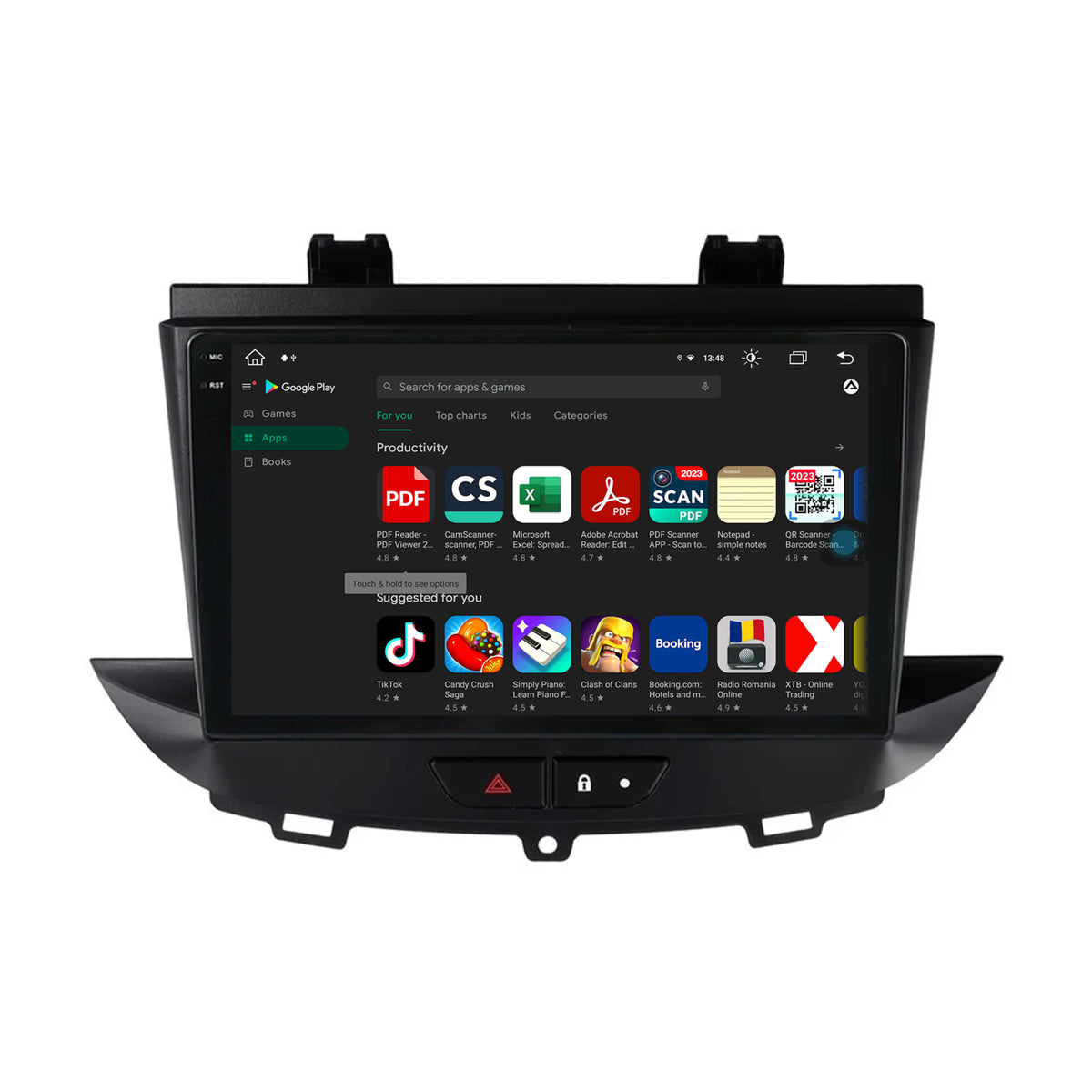 Navigatie Opel Grandland X / Opel Crossland X (2017-2021), Android, V-Octacore / 4GB RAM + 64GB ROM, 9.5 Inch - AD-BGV9004+AD-BGRKIT354