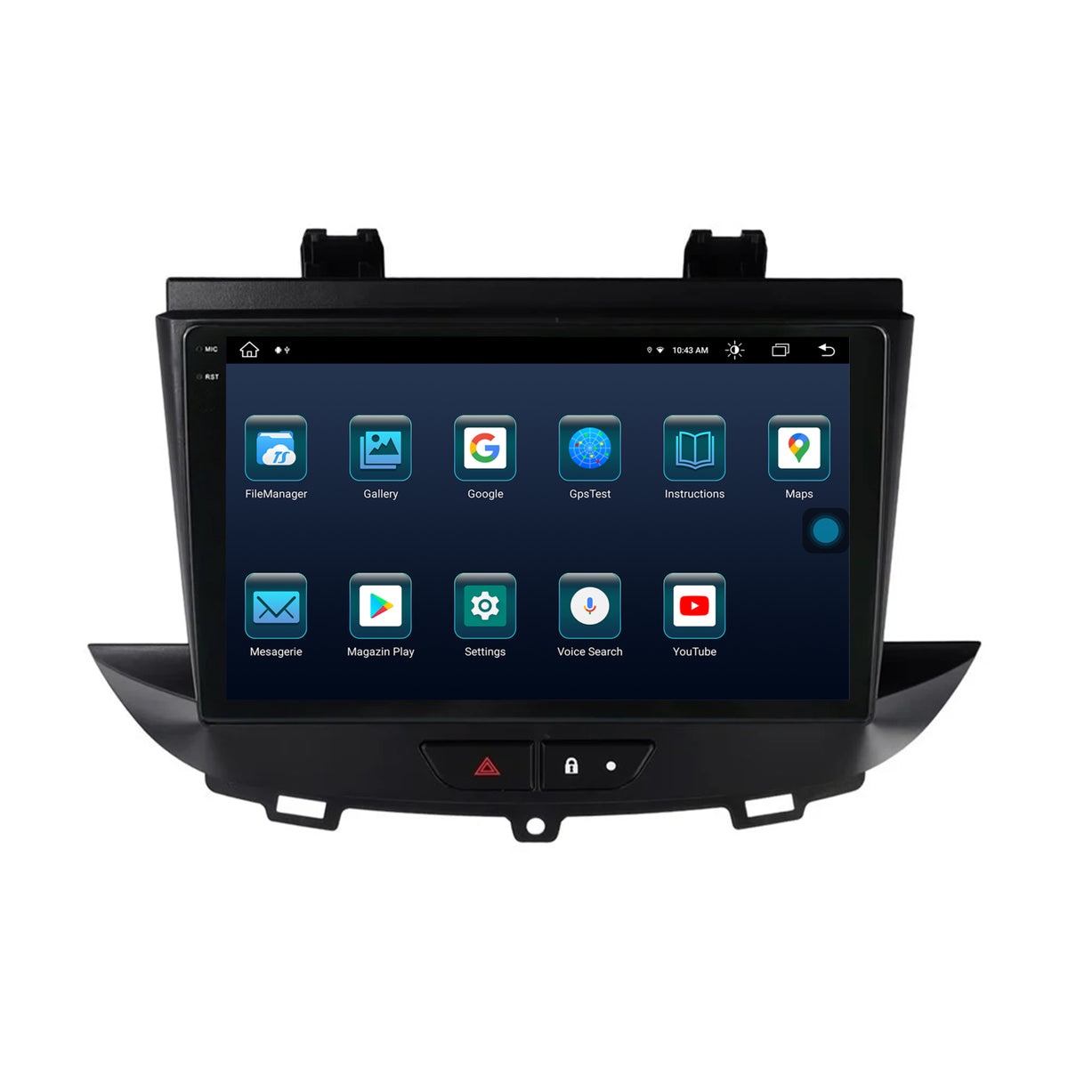 Navigatie Opel Grandland X / Opel Crossland X (2017-2021), Android, X-Octacore / 8GB RAM + 256GB ROM, 9.5 Inch - AD-BGX9008+AD-BGRKIT354