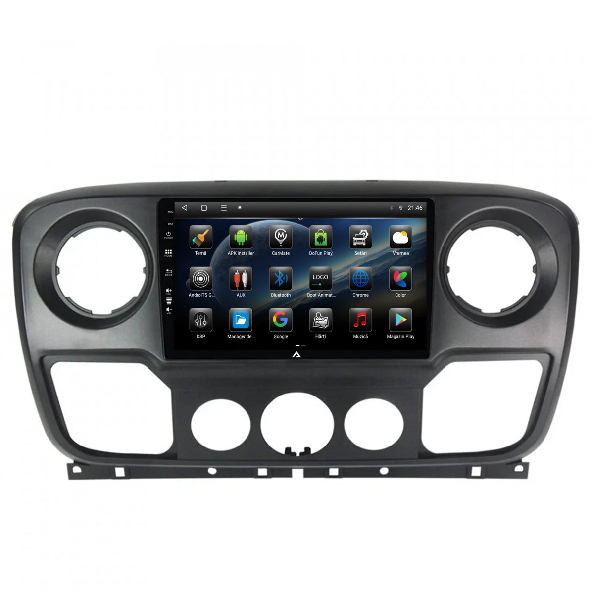 Navigatie Opel Movano / Renault Master (2011-2021), Android, P-Octacore / 2GB RAM + 32GB ROM, 10.1 Inch - AD-BGP10002+AD-BGRKIT388V2