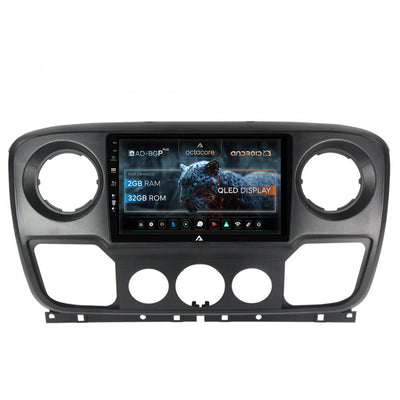 Navigatie Opel Movano / Renault Master (2011-2021), Android, P-Octacore / 2GB RAM + 32GB ROM, 10.1 Inch - AD-BGP10002+AD-BGRKIT388V2