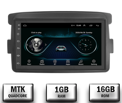 Navigatie Dacia / Renault, Android, P-Quadcore / 1GB RAM + 16GB ROM, 7 Inch - AD-BGP1001+AD-BGRRE009