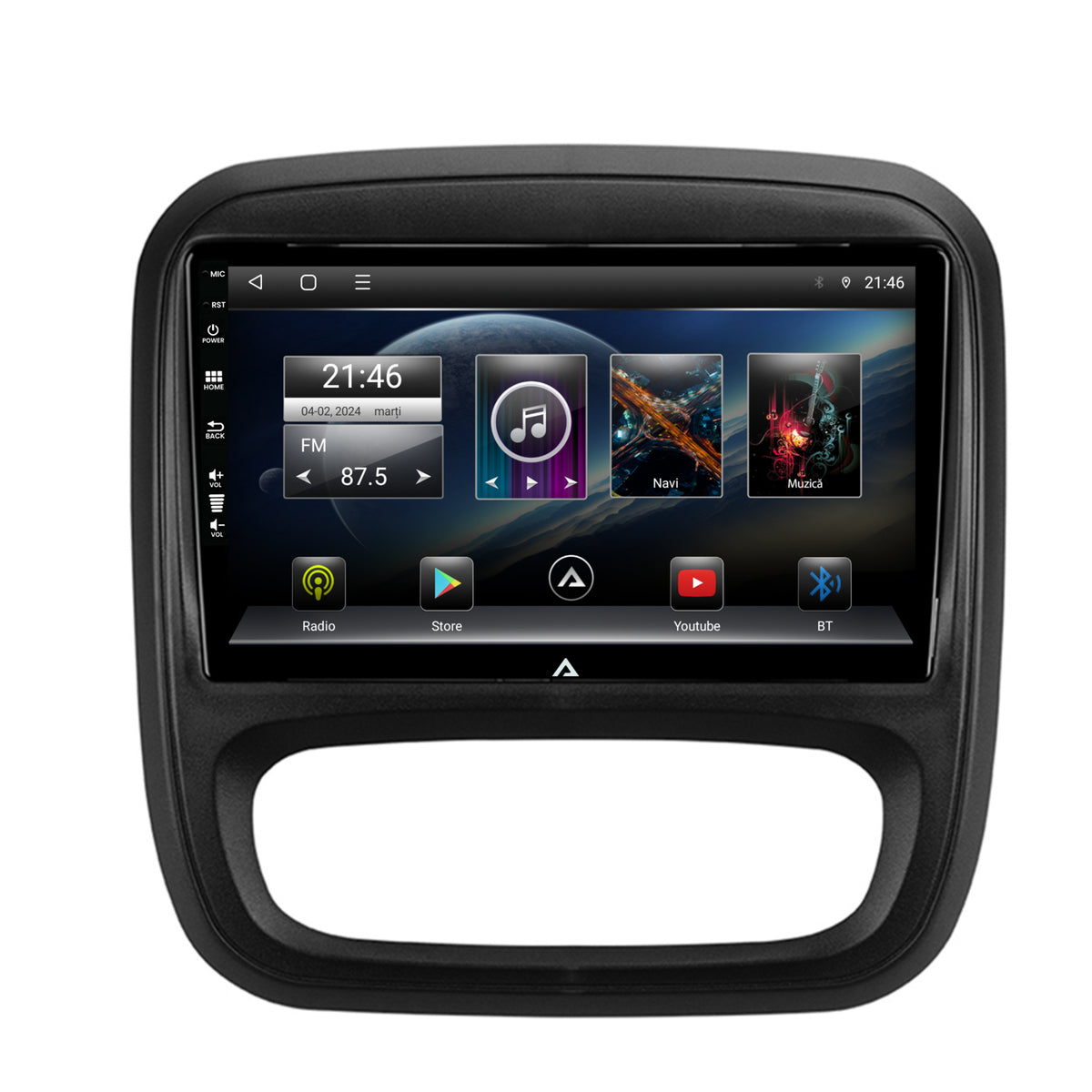 Navigatie Opel Vivaro / Renault Trafic / Fiat Talento (2014-2017), Android, E-Octacore / 2GB RAM + 32GB ROM, 9 Inch - AD-BGE9002+AD-BGRKIT389