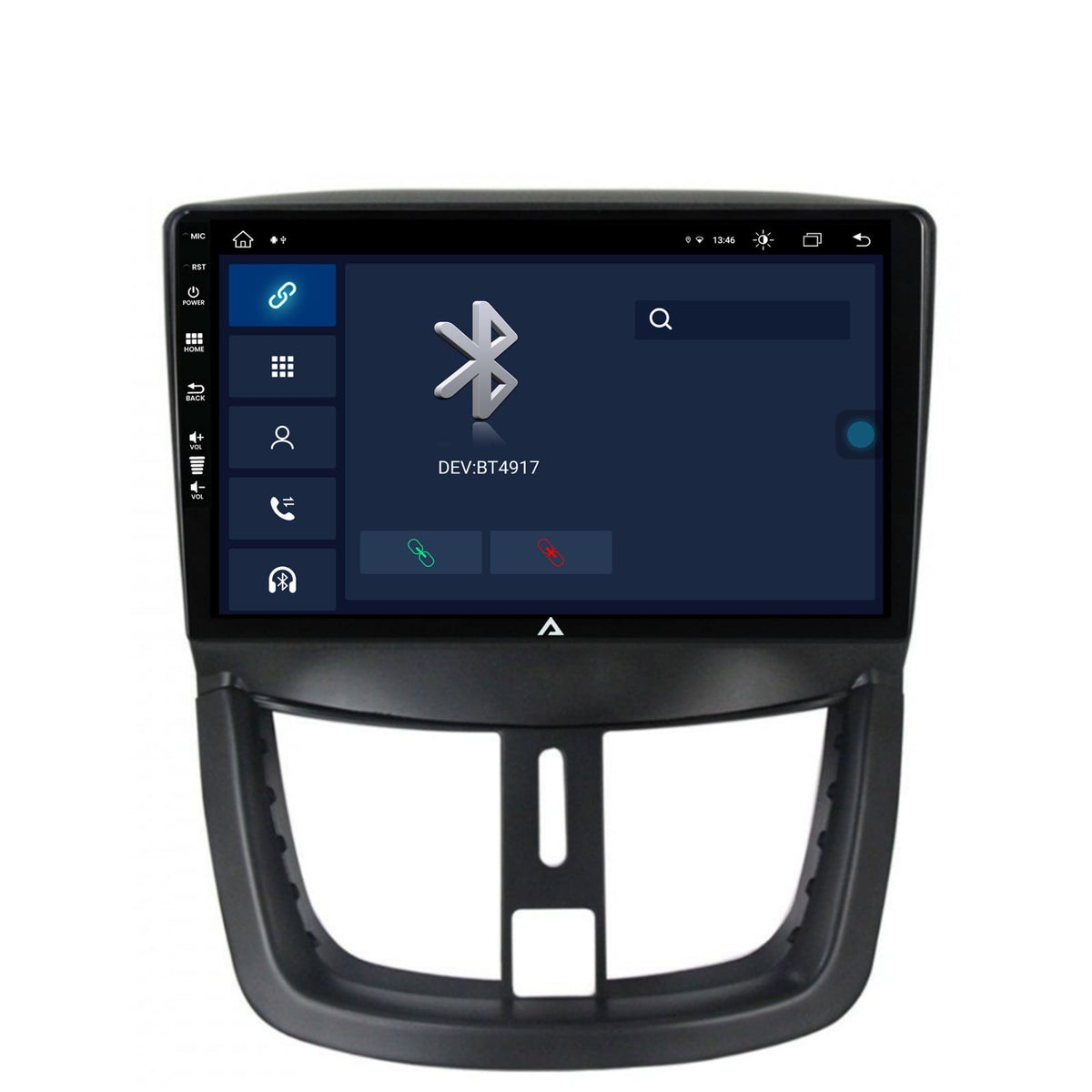 Navigatie Peugeot 207, Android, Z-Octacore / 8GB RAM + 256GB ROM, 9 Inch - AD-BGZ9008+AD-BGRKIT263