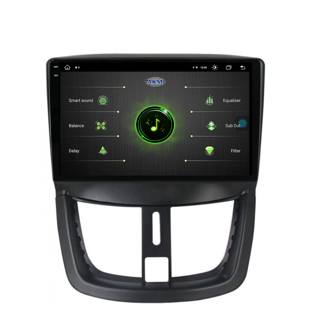 Navigatie Peugeot 207, Android, X-Octacore / 8GB RAM + 256GB ROM, 9.5 Inch - AD-BGX9008+AD-BGRKIT263