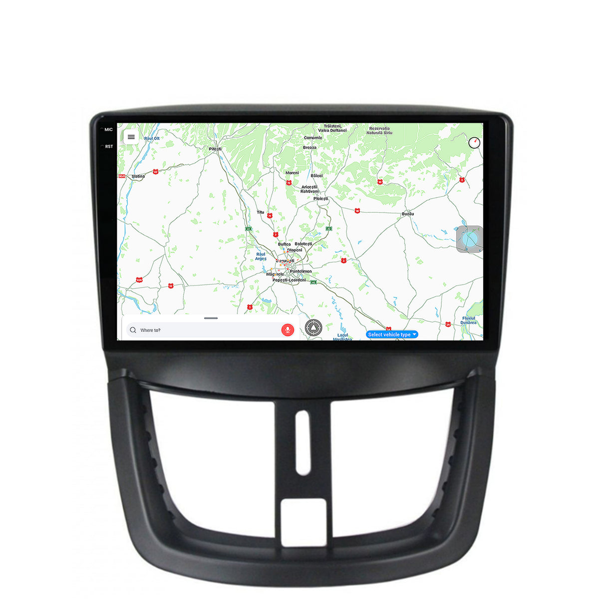 Navigatie Peugeot 207, Android, X-Octacore / 8GB RAM + 256GB ROM, 9.5 Inch - AD-BGX9008+AD-BGRKIT263