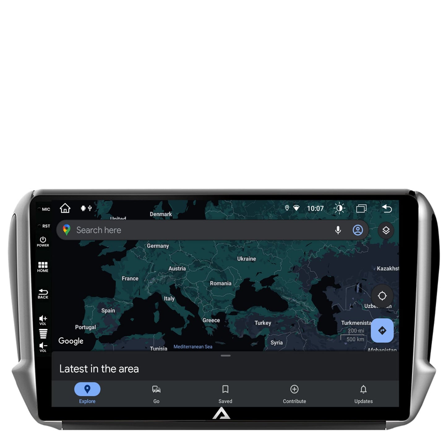 Navigatie Peugeot 208/2008 (2012+), Android, Z-Octacore / 8GB RAM + 256GB ROM, 10.1 Inch - AD-BGZ10004+AD-BGRKIT258