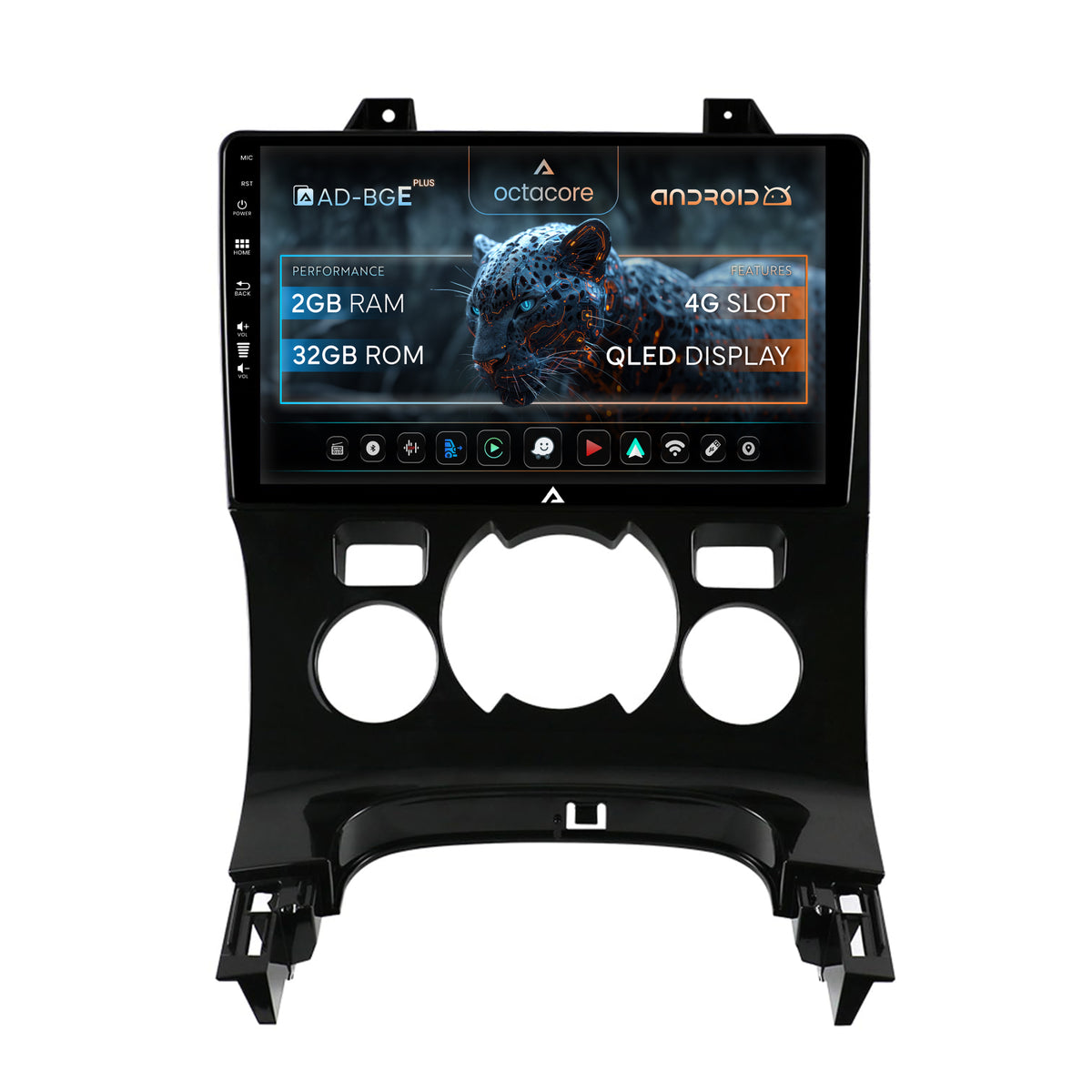 Navigatie Peugeot 3008/5008, Android, E-Octacore / 2GB RAM + 32GB ROM, 9 Inch - AD-BGE9002+AD-BGRKIT259