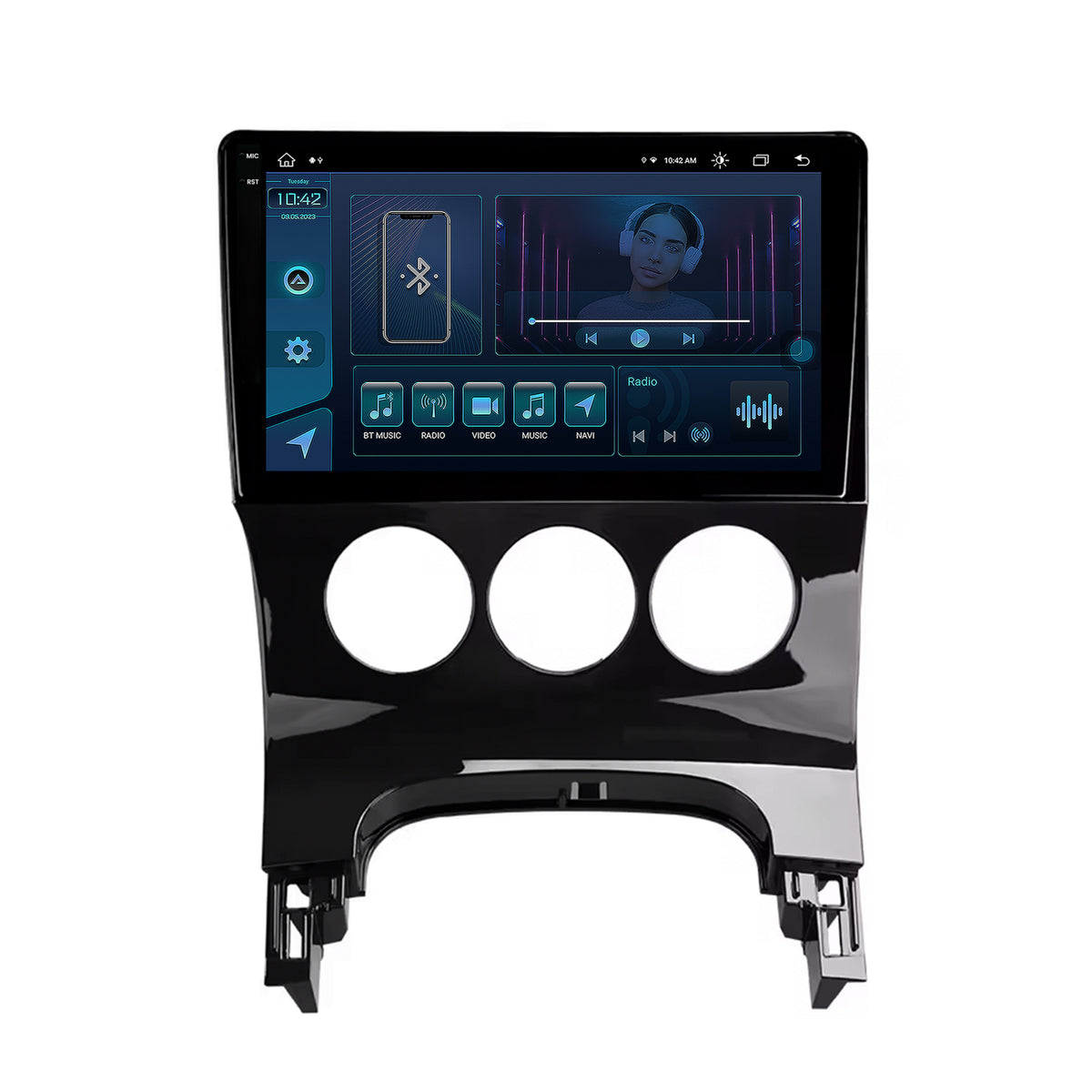 Navigatie Peugeot 3008/5008, Android, X-Octacore / 8GB RAM + 256GB ROM, 9.5 Inch - AD-BGX9008+AD-BGRKIT260