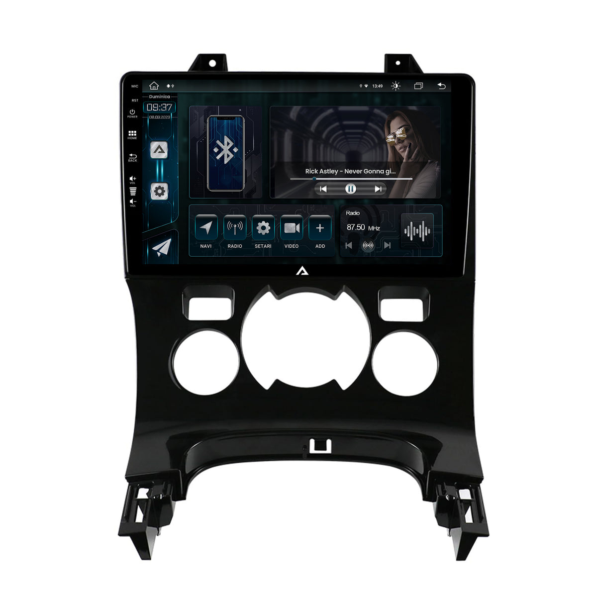 Navigatie Peugeot 3008/5008, Android, Z-Octacore / 8GB RAM + 256GB ROM, 9 Inch - AD-BGZ9008+AD-BGRKIT259