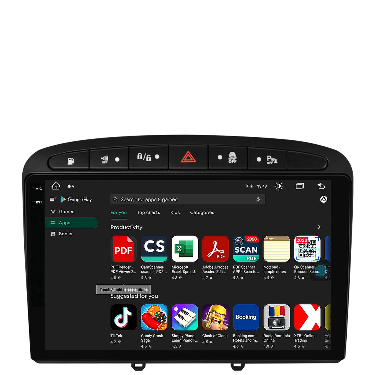 Navigatie Peugeot 308/408 (2008-2013), Android, V-Octacore / 4GB RAM + 64GB ROM, 9.5 Inch - AD-BGV9004+AD-BGRKIT265